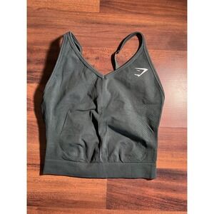 Gymshark Vital Seamless Sports Bra Small Green Workout Activewear Gym Yoga Women